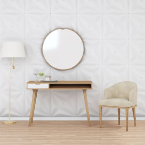 Paneles de pared 48 uds EPS estrella blanco 50x50 cm 12 m² D