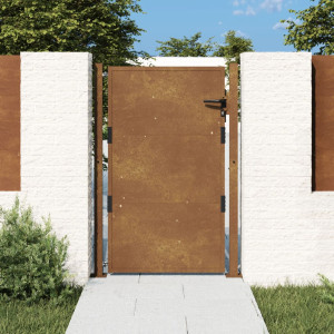 Puerta de jardín acero corten 105x155 cm D