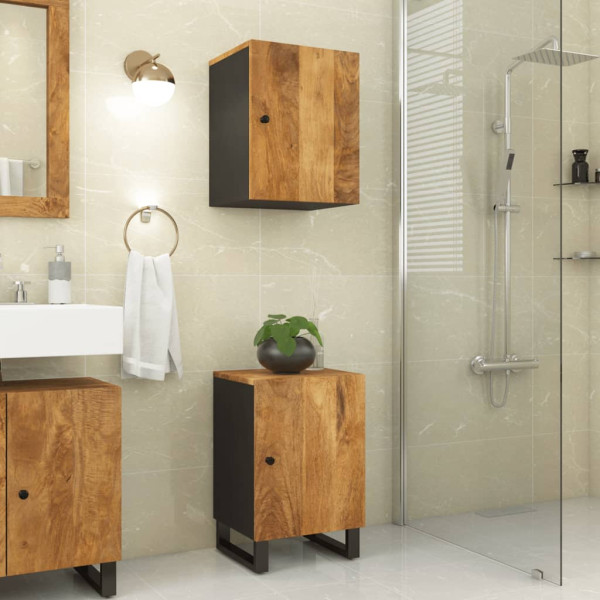 Mueble de baño madera maciza de mango 38x33x58 cm D