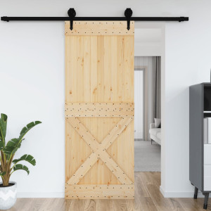 Puerta NARVIK madera maciza pino 90x210 cm D