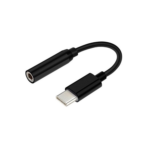 ADAPTADOR USB-C A AUDIO JACK 3.5 AISENS NEGRO D