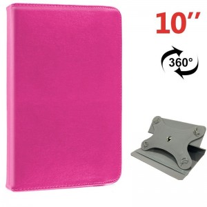 Funda COOL Ebook / Tablet 9.7 - 10.3 pulg Liso Rosa Giratoria (Panorámica) D