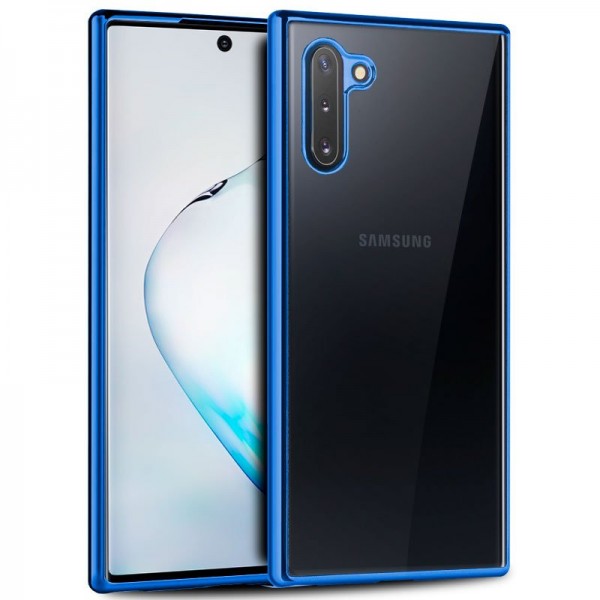 Carcaça Samsung N970 Galaxy Note 10 Bordado Metalizado (Azul) D