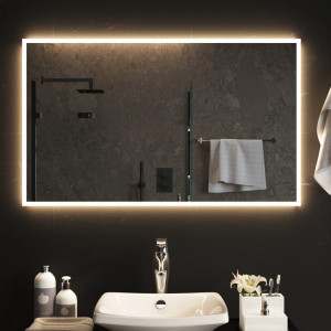 Espelho de banheiro com LED 100x60 cm D