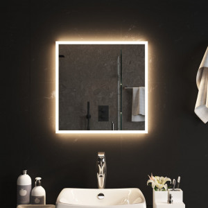 Espejo de baño con LED 50x50 cm D