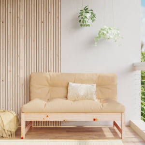 Sofá central madera maciza de pino 120x80 cm D