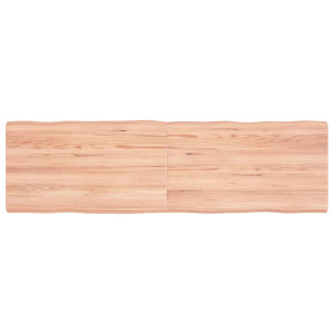 Tablero mesa madera tratada roble borde natural 140x40x4 cm D