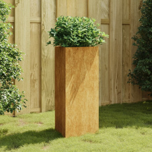 Jardinera de acero corten 40x34.5x75 cm D