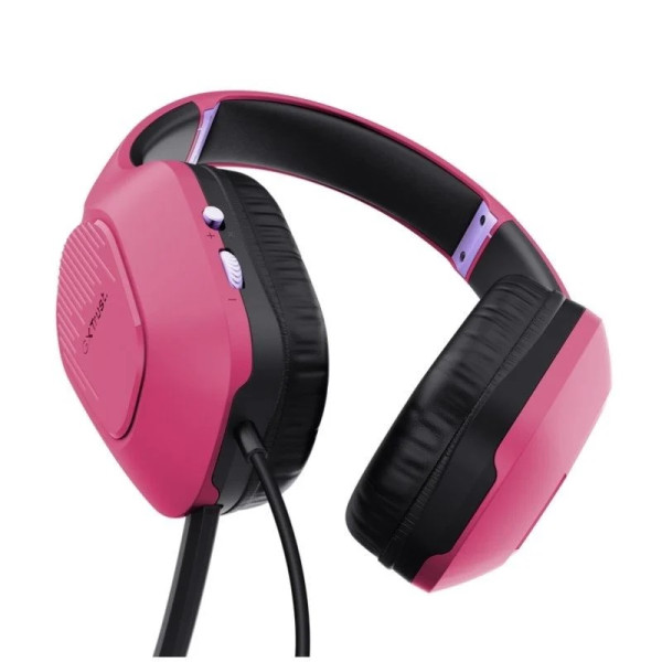 Trust fones de ouvido para jogos GXT 415 Zirox rosa D