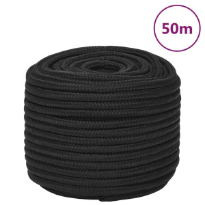 Cuerda de barco polipropileno negro intenso 14 mm 50 m D