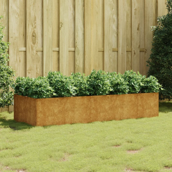 Jardinera acero corten 200x80x40 cm D