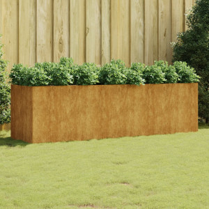 Jardinera acero corten 280x80x80 cm D