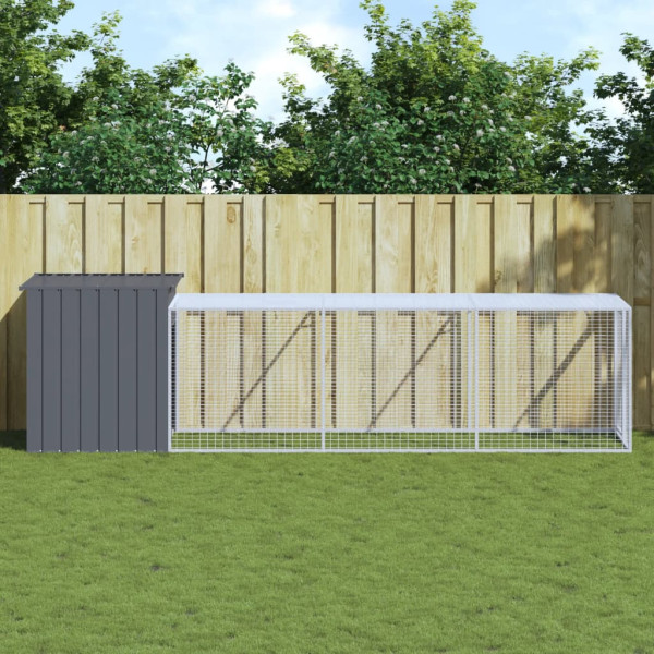 Caixa de galvanizado de aço cinza 110x405x110 cm D