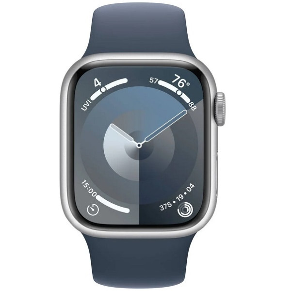 Apple Assista Série 9 GPS 45mm alumínio esporte banda M/L azul D