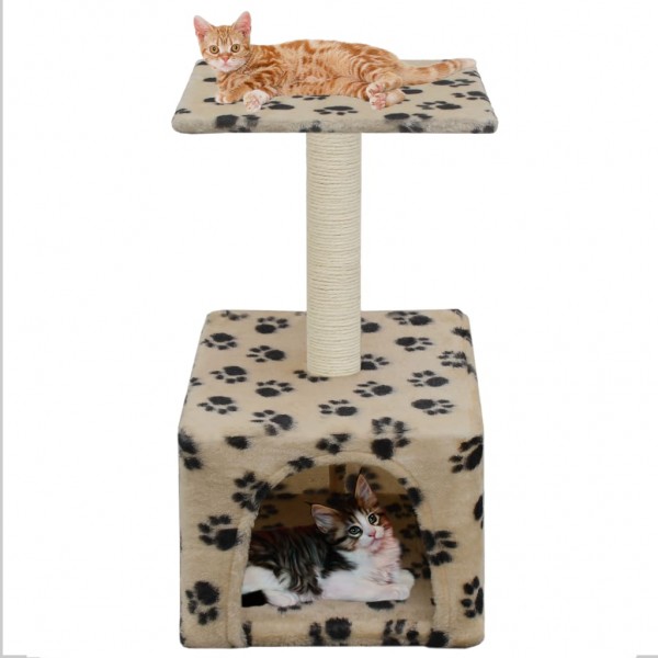 Raspador para gatos com poste de sisal de 55 cm D