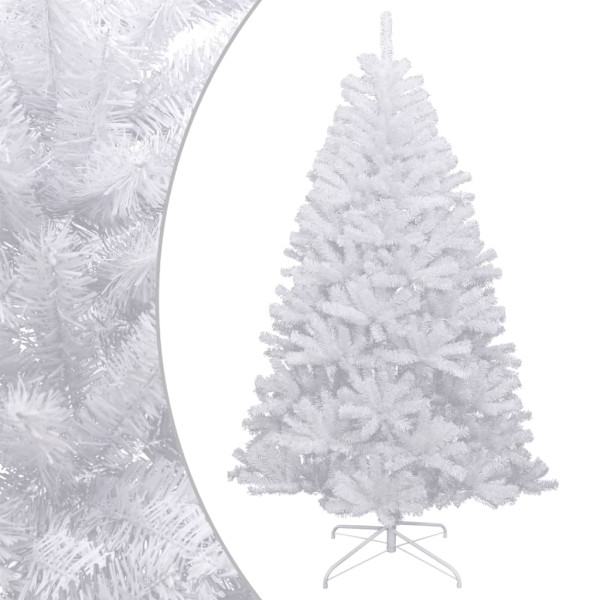 Árbol de Navidad artificial con bisagras y nieve flocada 180 cm D