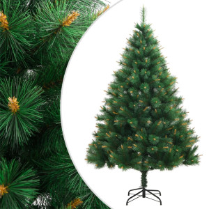 Árbol de Navidad artificial con bisagras y soporte 180 cm D