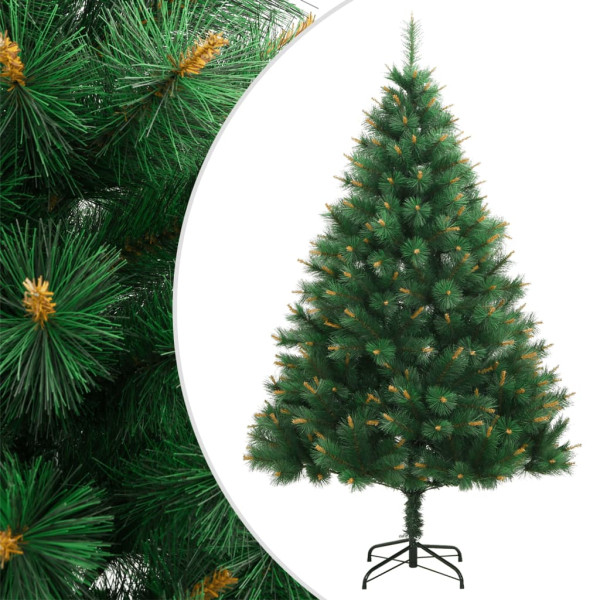 Árvore de Natal artificial com vigas e suporte 120 cm D