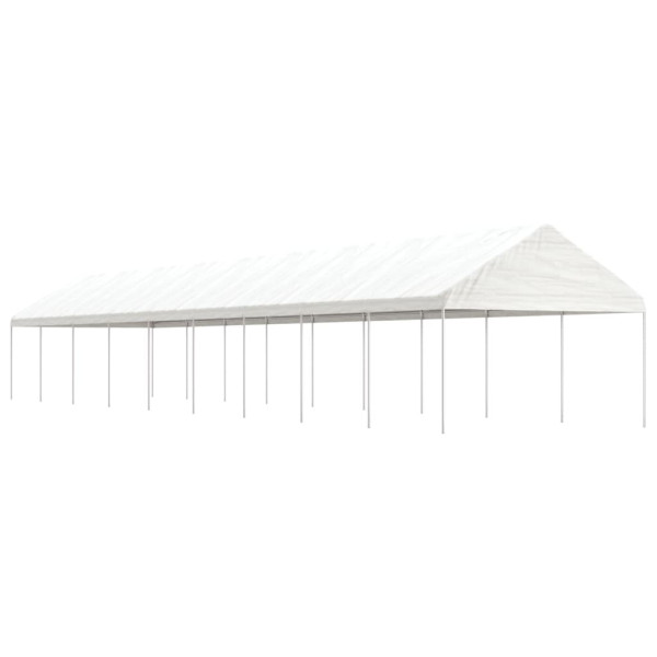 Sala de jantar com teto de polietileno branco 20.07x4.08x3.22 m D