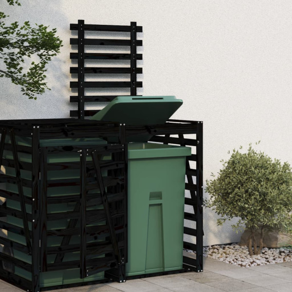 Extensão para depósito de baldes de lixo madeira de pinho preto D