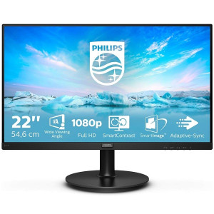 Monitor PHILIPS V Line 21.5" LED FHD 221V8 negro D