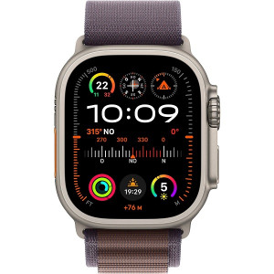 Apple Relógio Ultra 2 GPS + celular 49mm titânio loop alpine M roxo D