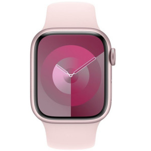 Apple Relógio Série 9 GPS pulseira esportiva de alumínio de 41 mm M/L rosa D