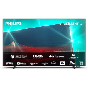 Smart TV PHILIPS 48" LED 4K UHD 48OLED718 negro D