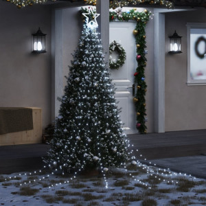 Luces para árbol de Navidad 320 LEDs blanco frío 375 cm D