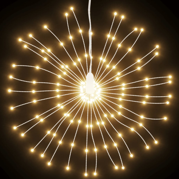 Luces de Navidad de estrellas 140 LED blanco cálido 17 cm M 3