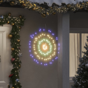 Luzes de Natal de estrelas 4 uds 140 LED de cores 17 cm D