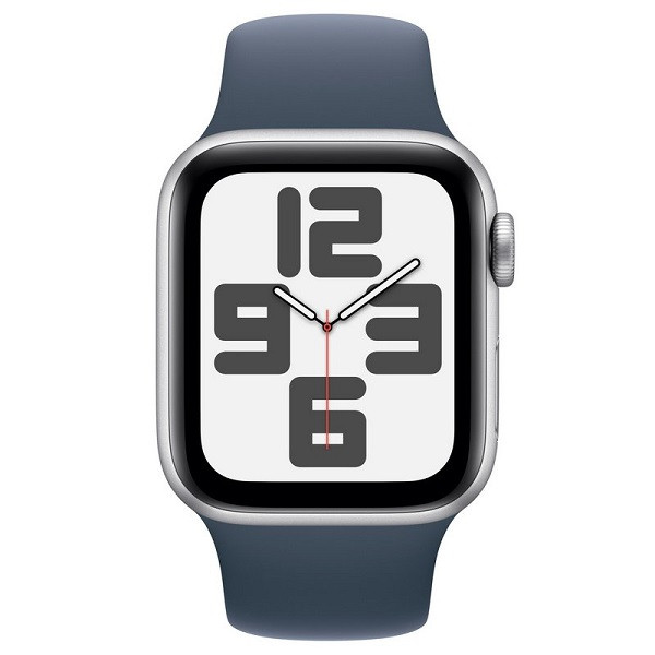 Apple Relógio SE 2ª geração 2023 GPS 44 mm pulseira esportiva de alumínio M/L azul D