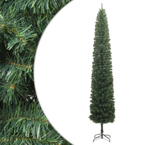 Árbol de Navidad estrecho con soporte PVC 300 cm D