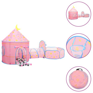 Loja de brinquedos para crianças com 250 bolas rosas 301x120x128 cm D