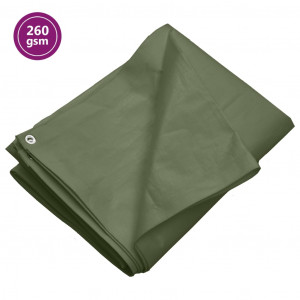 Tela HDPE verde 260 g/m2 3x4 m D