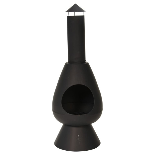 ProGarden Chaminé com tubo Ambient preto 110 cm D