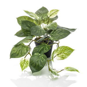 Emerald Arbusto artificial de Scindapsus em pote de 55 cm D