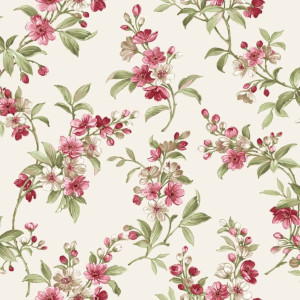 Noordwand Papel pintado Blooming Garden 6 Flowers vermelho e verde D