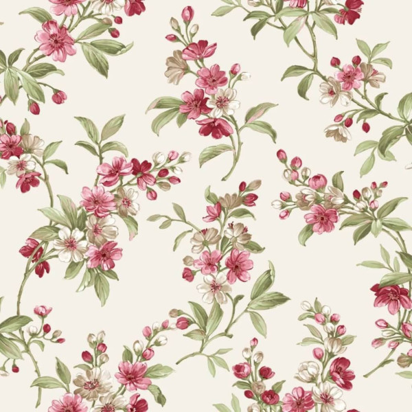 Noordwand Papel pintado Blooming Garden 6 Flowers rojo y verde D