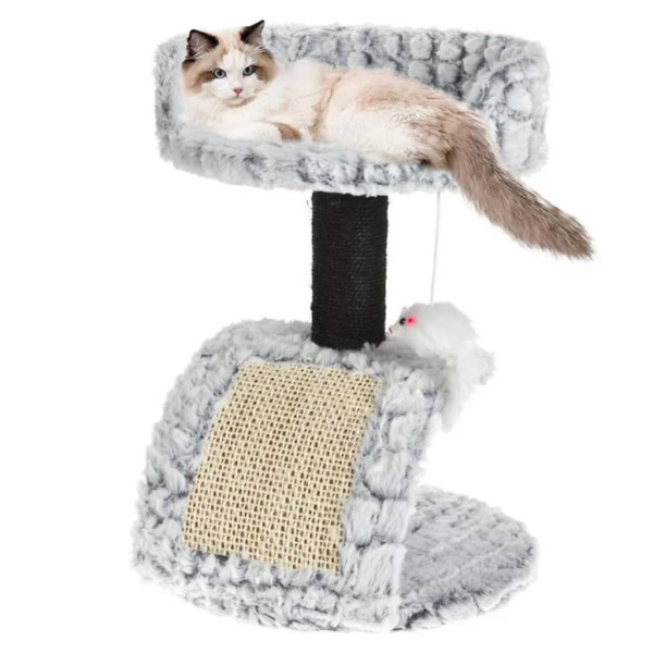 Pets Collection Raspador para gatos com suporte e mouse 30x30x40 cm D