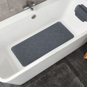 Kleine Wolke Tapete de segurança de casa de banho Arosa cinza antercita 36x92 cm D