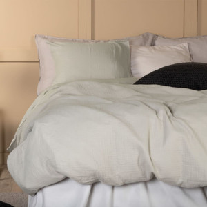 Venture Home Conjunto de roupas de cama Mila algodão cinza claro 200x150 cm D