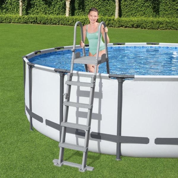 Bestway Escada de segurança para piscina 4 degraus Flowclear 132 cm D