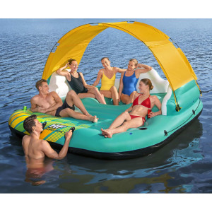 Bestway Ilha inflável para 5 pessoas Sunny Lounge 291x265x83 cm D