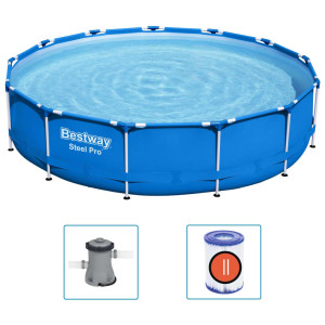 Bestway Piscina com estrutura Steel Pro 396x84 cm D