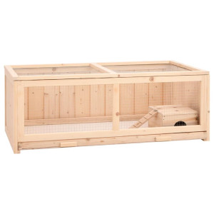 Caixa para hamster madeira maciça abeto 104x52x38 cm D