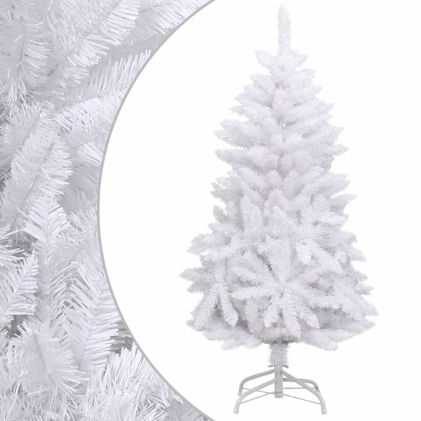 Árvore de Natal artificial com dobradiças e suporte branco 120cm D