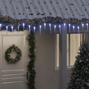 Iluminação de carapaça de Natal 200 LED branco frio acrílico PVC 20 m D