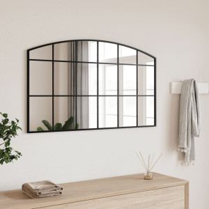 Espejo de pared arco de hierro negro 100x60 cm D
