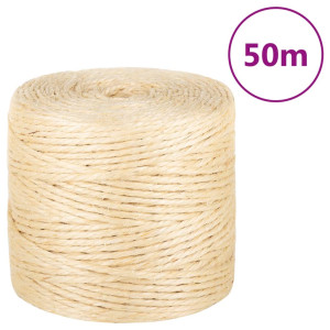 Cuerda 100% sisal 4 mm 50 m D